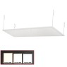 AD Luminaire - PANEL LED Ceiling Fitted with White Frame 1200Χ300mm/50W/6300K  Indoor Luminaires